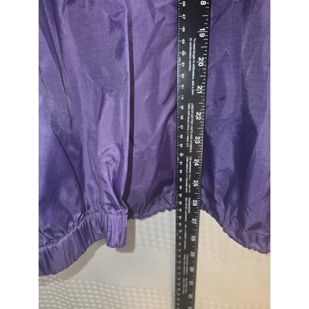 Liz Claiborne purple Acadia anorak windbreaker jacket small stain - Picture 7 of 10